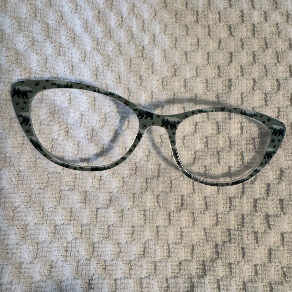 ELLA Glasses TOPPER with Animal Print BEARS